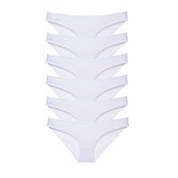 6 adet Süper Eko Set Likralı Kadın Slip Külot Beyaz
