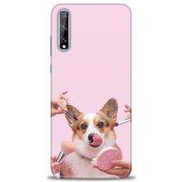 Huawei Y8P Kılıf HD Baskılı Kılıf - Sevimli Köpek + Tam Ekran Koruyucu