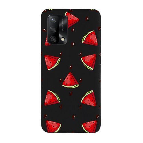 Oppo A74 Uyumlu Karpuz Şelalesi Desenli Premium Silikonlu Lansman Telefon Kılıfı