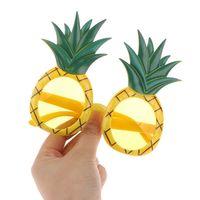 Tropikal Hawaii Ananas Şekilli Parti Gözlüğü Canlı ve Eğlenceli Tasarım