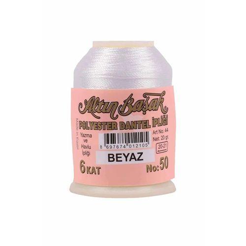 Altınbaşak Oya ve Dantel İpi 20 gr - Royaleks - No: BEYAZ