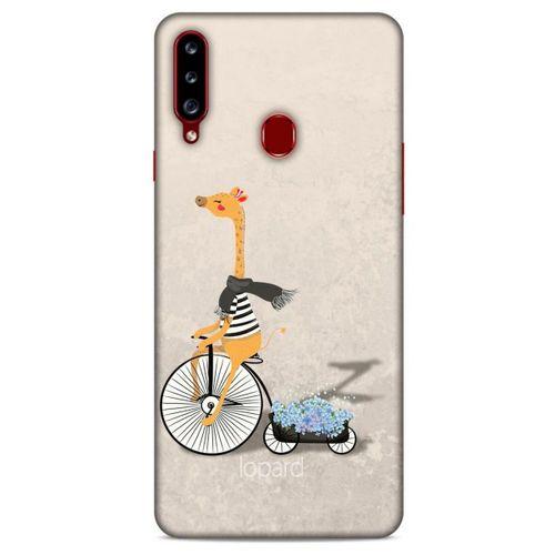 Samsung Galaxy A20s Kılıf FunnyMaX (17) Tasarım Kılıf Bej Zürafa