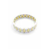 Lastikli Porselen Bilezik - Beyaz