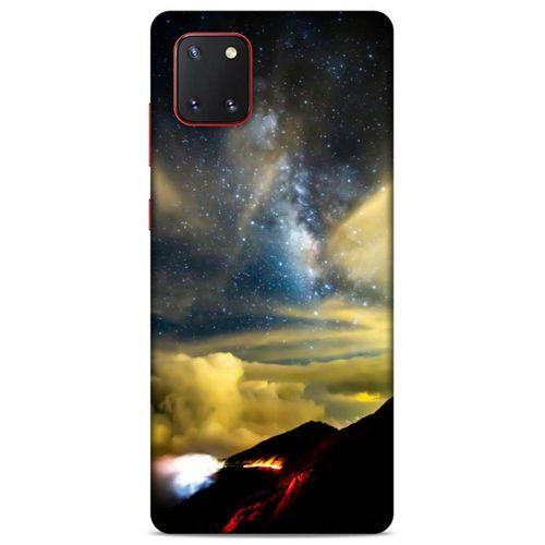 Lopard Samsung Galaxy Note 10 Lite Uyumlu Kılıf Gece'S (17) Tasarım Kılıf Sarı