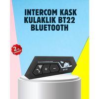 Bt22 Motosiklet Kask İçi Bluetooth Kulaklık İnterkom Destekli