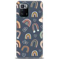 Xiaomi Poco X3 GT Kılıf HD Baskılı Kılıf - Gökyüzü Kalp + Tam Ekran Koruyucu