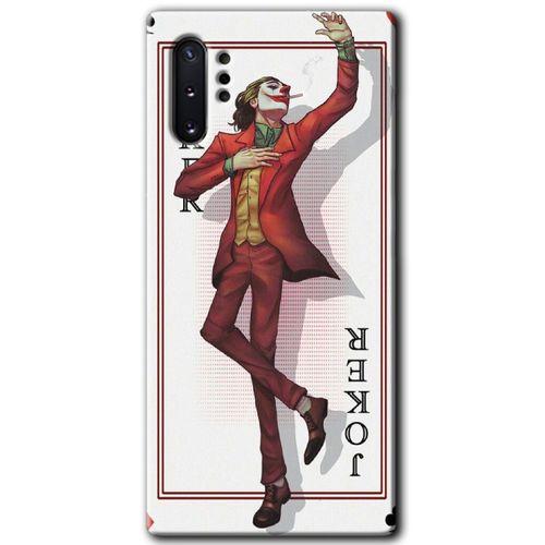 MRCİLETİSİM MRCİLETİSİM Samsung Galaxy Note 10 Plus Kılıf HD Desen Baskılı Arka Kapak + Temperli Cam - Joker İskambil