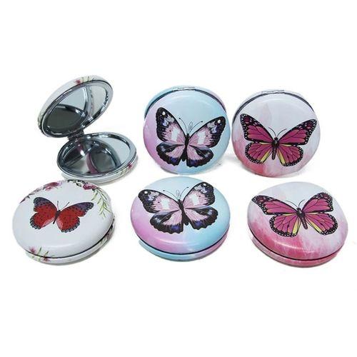Cep Aynası Yuvarlak Tombul Kelebek