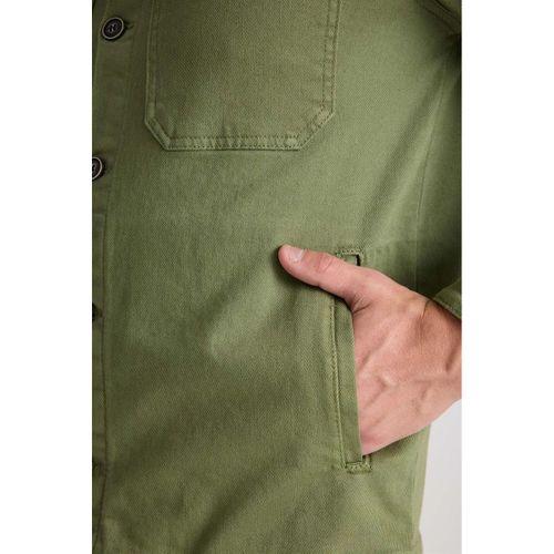 Brad Gabardin Kumaş Yan Cepli Erkek Ceket - Haki
