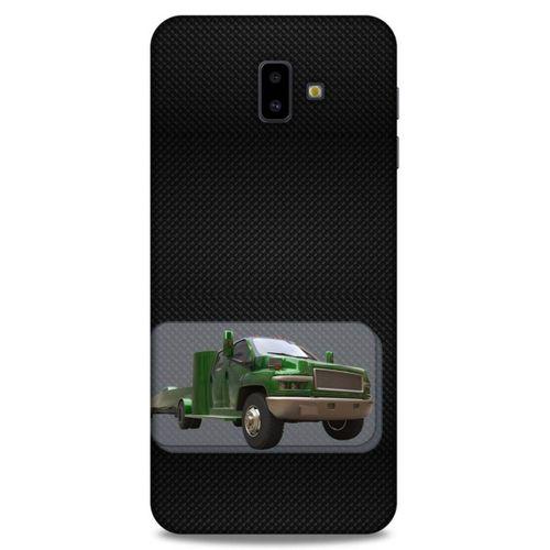 Lopard Samsung Galaxy J6 Plus Uyumlu Kılıf PickUpX (25) Antişok Kapak Koyu Yeşil