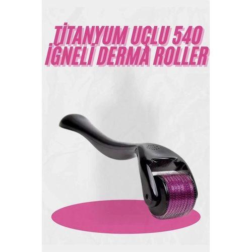 Dermaroller Titanyum 540 Iğneli 1 Mm Saç Kaş Sakal Serum Kullanıma Uygun