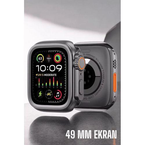 45 Mm Gri Kasa Ultra Akıllı Saat Sesli Görüşme, Sağlık Takibi, Suya Dayanıklı