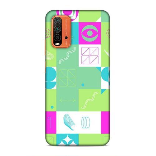 Xiaomi Redmi 9T Uyumlu Kılıf Insomnia (30) Silicone Case Pembe Yeşil