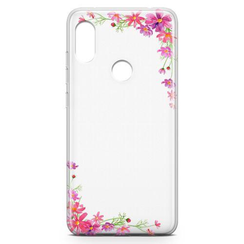 Xiaomi Redmi Note 6 Pro Kılıf Akdeniz Çiçekleri Arka Kapak Koruma Desenli Full Koruyucu