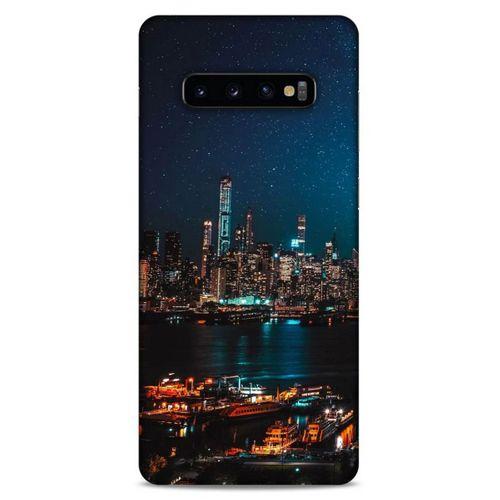 Lopard Samsung Galaxy S10 Plus Uyumlu Kılıf Gece'S (6) Silikon Kılıf Şehir