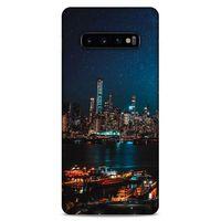 Lopard Samsung Galaxy S10 Plus Uyumlu Kılıf Gece'S (6) Silikon Kılıf Şehir