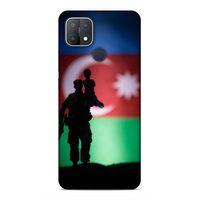 Oppo A15s Uyumlu Kılıf Azarbaijan (14) Lansman Kılıf Asker Bayrak