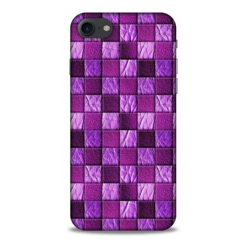 Apple Iphone 7 Kılıf Patchwork (5) Koruma Kabı Fuşya