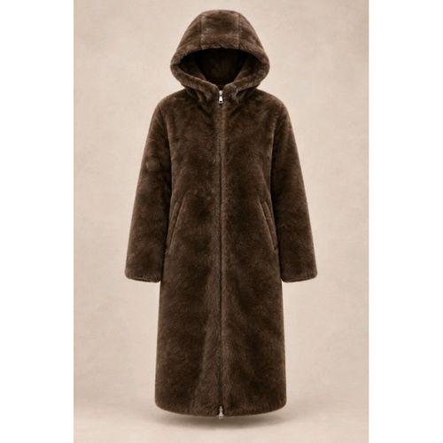 Yumuşak Dokunuşlu Oversize Premium Kürk Peluş Mont