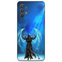 Lopard Samsung Galaxy A32 Uyumlu Kılıf GameX (47) Crystal Flex Kılıf Mavi