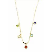 Ezme Zincir Charm Kolye - Altın