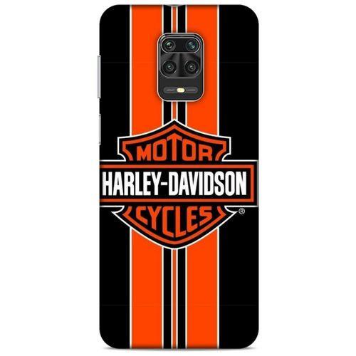 Xiaomi Redmi Note 9S Uyumlu Kılıf Motorsiklet (36) Glitter Kılıf Harley Davidson