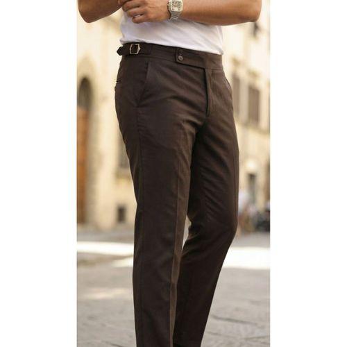 Erkek Toka Detaylı Oldmoney Kumaş Pantolon