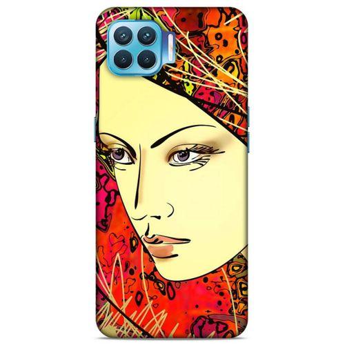 Lopard Oppo Reno 4 Lite Uyumlu Kılıf Sürreal Yüzler ♀ (31) TPU Kılıf Baskılı