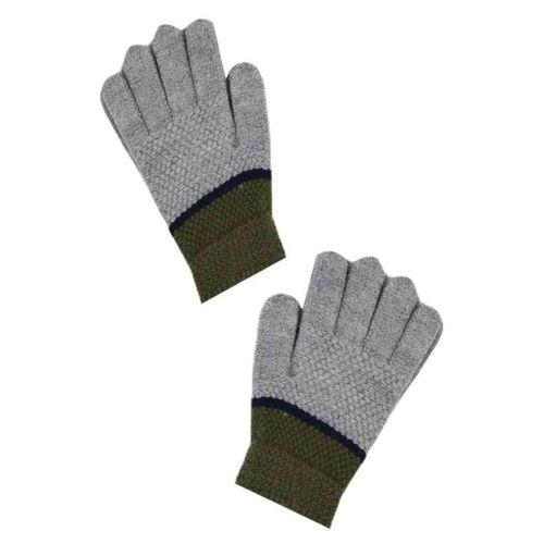 Kitti Erkek Çocuk İki Renk Ekstra Yumuşak Doku Örme Eldiven (K-2230-06)