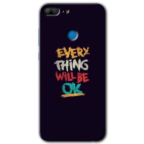 Honor 9 Lite Kılıf HD Desen Baskılı Arka Kapak - Everything + Kırılmaz Cam