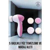 Taşınabilir Yüz Temizleme Cihazı Masaj, Peeling, Temizlik 5 Başlıklı