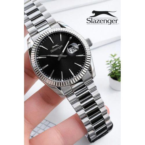Slazenger İtalyan Tasarım Bileklik Hediyeli 2 Yıl Garantili 10 Atm Çelik Erkek Kol Saat ESL2583E350