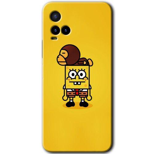 Vivo Y33s Kılıf HD Desen Baskılı Arka Kapak - Sünger Bob