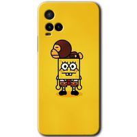 Vivo Y33s Kılıf HD Desen Baskılı Arka Kapak - Sünger Bob