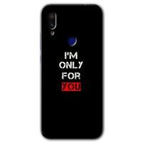 Xiaomi Redmi Note 7 Kılıf Baskılı Kapak - For You + 5D Tam Kaplayan Cam