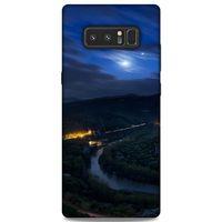 Lopard Samsung Galaxy Note 8 Uyumlu Kılıf Gece'S (50) Shockproof Kılıf Şehir Işıkları