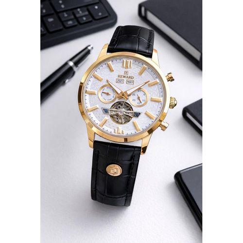 Reward İtalyan Bileklik Hediyeli Deri Kordon Otomatik Mekanizma 5 Atm Erkek Kol Saati W.147667.1
