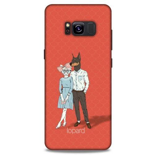 Samsung Galaxy S8 Kılıf FunnyMaX (15) Antişok Kılıf Kırmızı Kedi Köpek