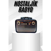 Müzik Kutusu Bluetooth Bağlantılı El Fenerli Nostaljik Tasarım Radyo