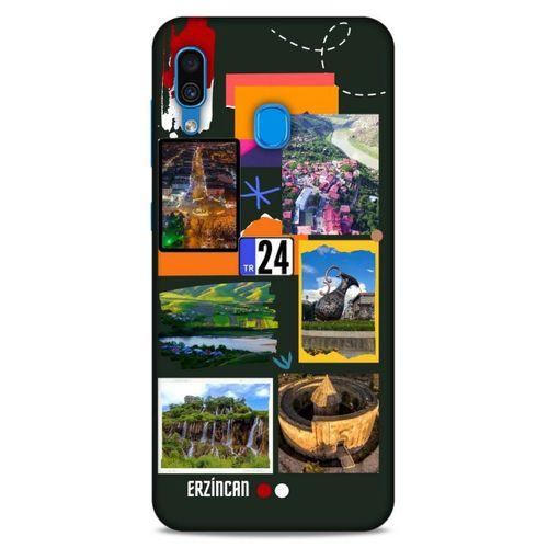 Lopard Samsung Galaxy A30 Uyumlu Kılıf Şehirli ※ (24) Erzincan Darbe Emici Kılıf