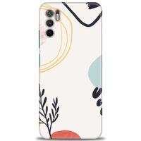 Xiaomi Poco M3 Pro Kılıf HD Baskılı Kılıf - Siyah Dal + Tam Ekran Koruyucu