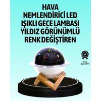 Usb İle Çalışan Projektörlü Aromaterapi Nemlendirici Masaüstü Kullanım İçin Uygun