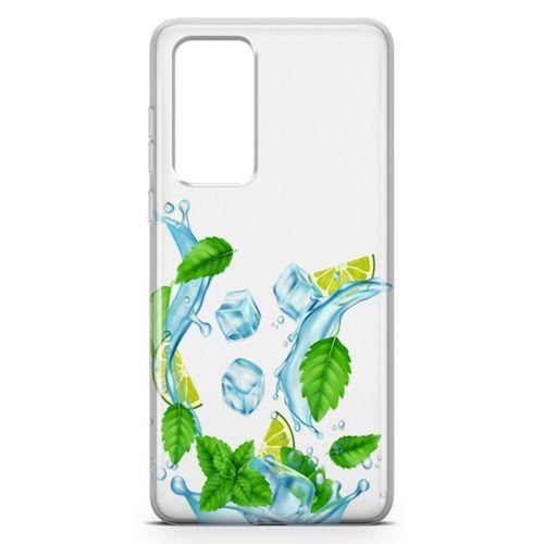 Huawei P40 Kılıf Nane Limon Buz Arka Kapak Koruma Desenli Full Koruyucu