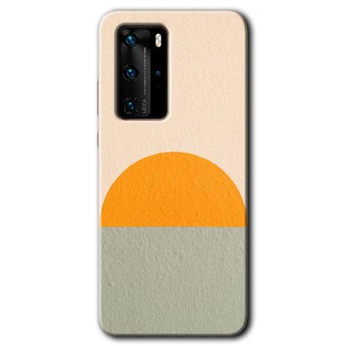 Potkal Hediye Fabrikası Huawei P40 Pro Kılıf HD Desen Baskılı Arka Kapak - Color Wall