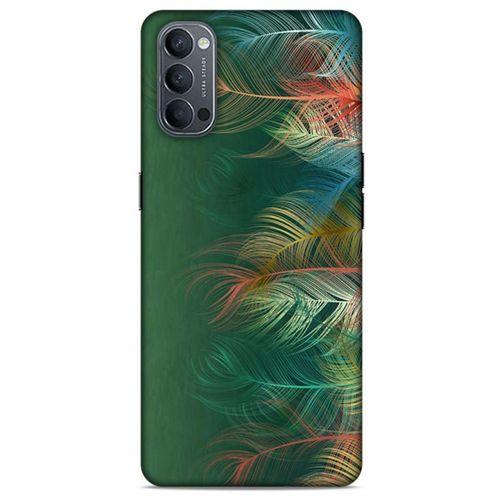 Oppo Reno 4 Kılıf Desenli Özel Seri Tüyler (31) TPU Kılıf