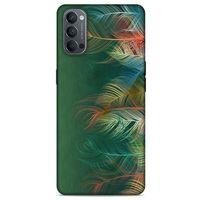 Oppo Reno 4 Kılıf Desenli Özel Seri Tüyler (31) TPU Kılıf