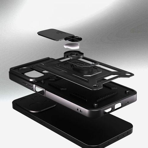 Xiaomi Redmi 15C Kılıf Magnetik Standlı Kamera Korumalı Zore Sürgülü Vega Kapak