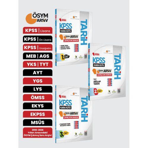 2026 KPSS Tarih Kara Kutusu 3lü MODÜLER SET ÖSYM Çıkmış Soru Bankası Konu Özetli Dijital Çözümlü