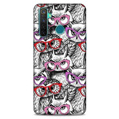 Baykuşlar (1) Desenli Silikon Kapak Telefon Kabı Oppo Realme 5 Pro Kılıf