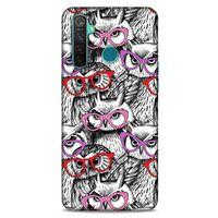 Baykuşlar (1) Desenli Silikon Kapak Telefon Kabı Oppo Realme 5 Pro Kılıf
